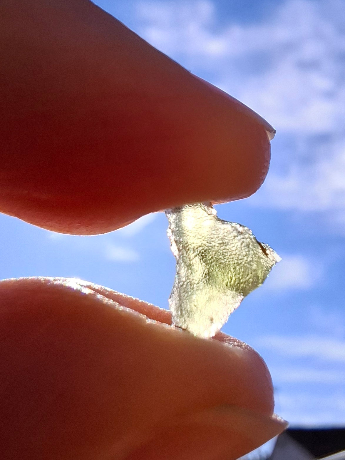 Moldavite chip Bundle, 1g, 4 pcs, Tektite (MB45)