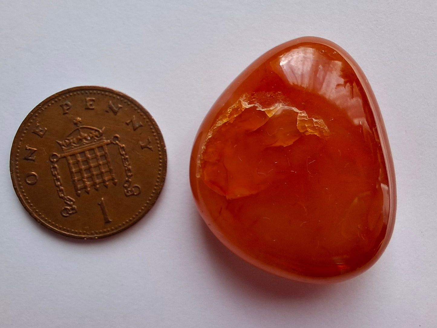Carnelian, Tumble Stone, Crystal (Ref: T62)