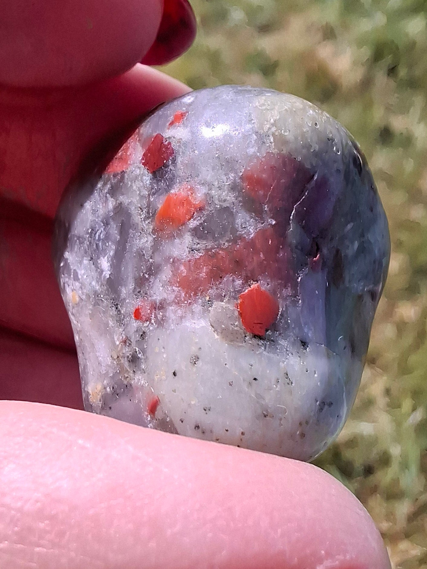 African Blood Stone, Tumble Stone, Crystal (Ref: T175)