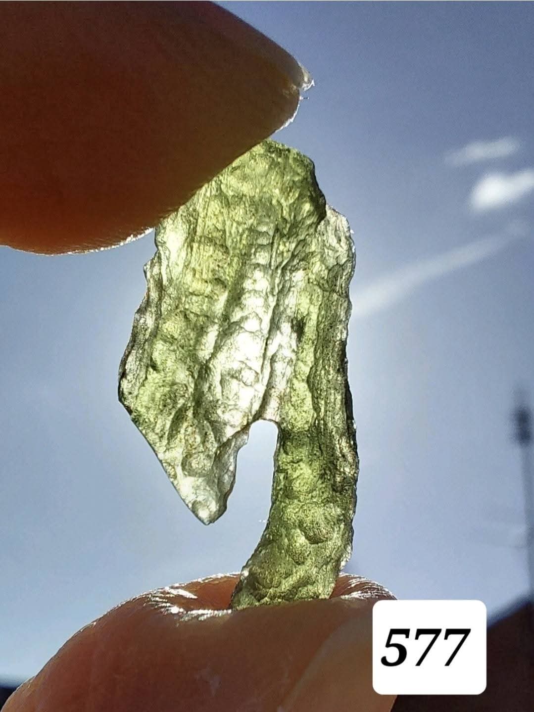 Moldavite Piece, 1.09g, Tektite (Ref: 577)