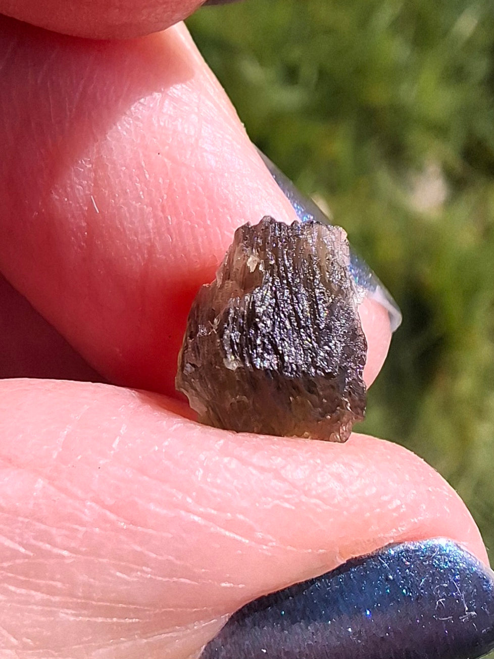Moldavite Piece, 0.50g, Tektite (Ref: 1395)