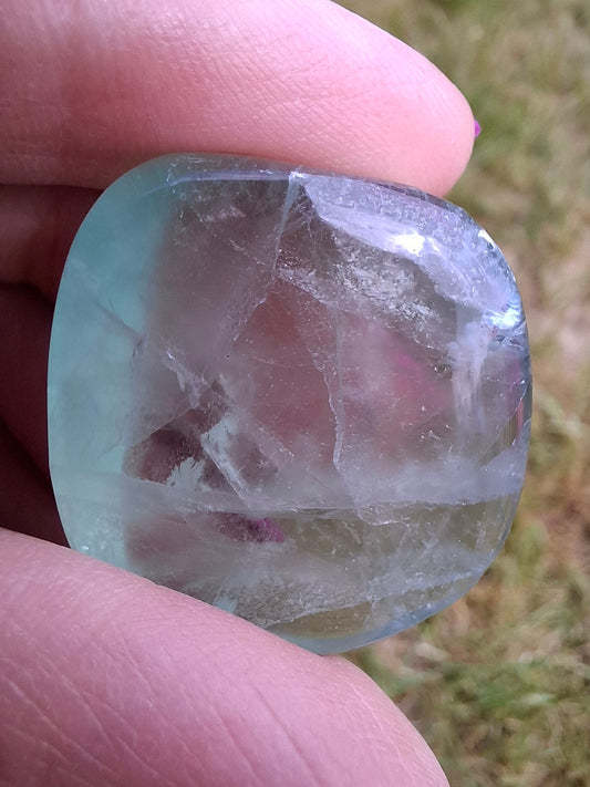 Fluorite, Tumble Stone, Crystal (Ref: T48)