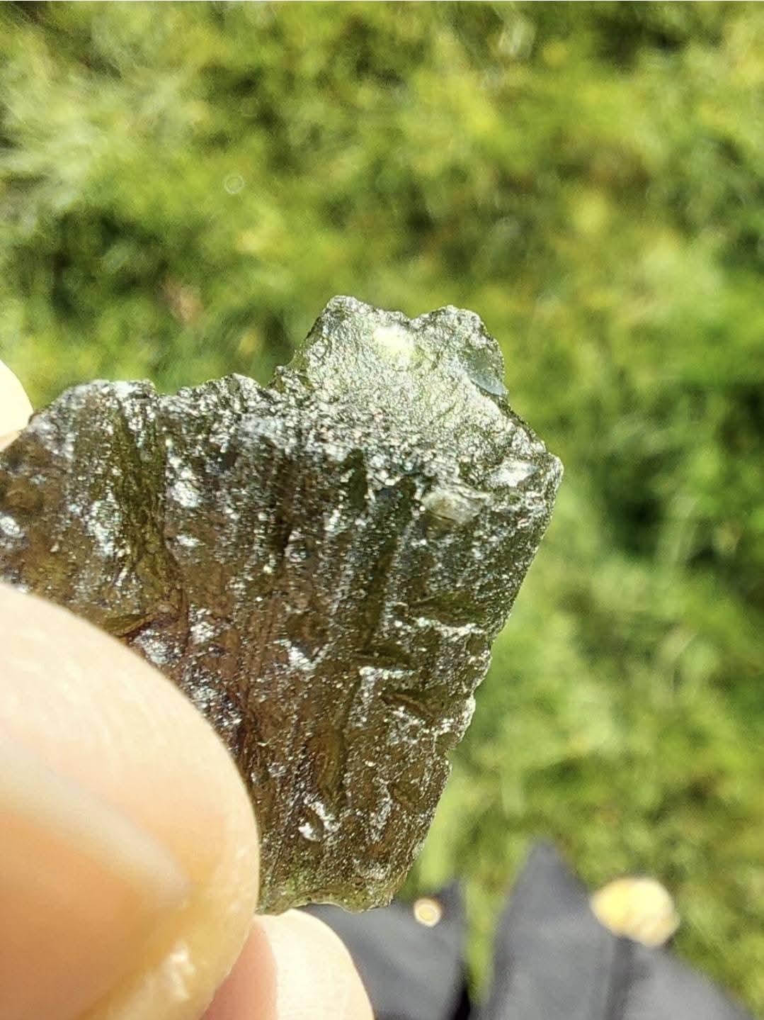 Moldavite Piece, CHLUM, 3.51g, Tektite (Ref: 1053)