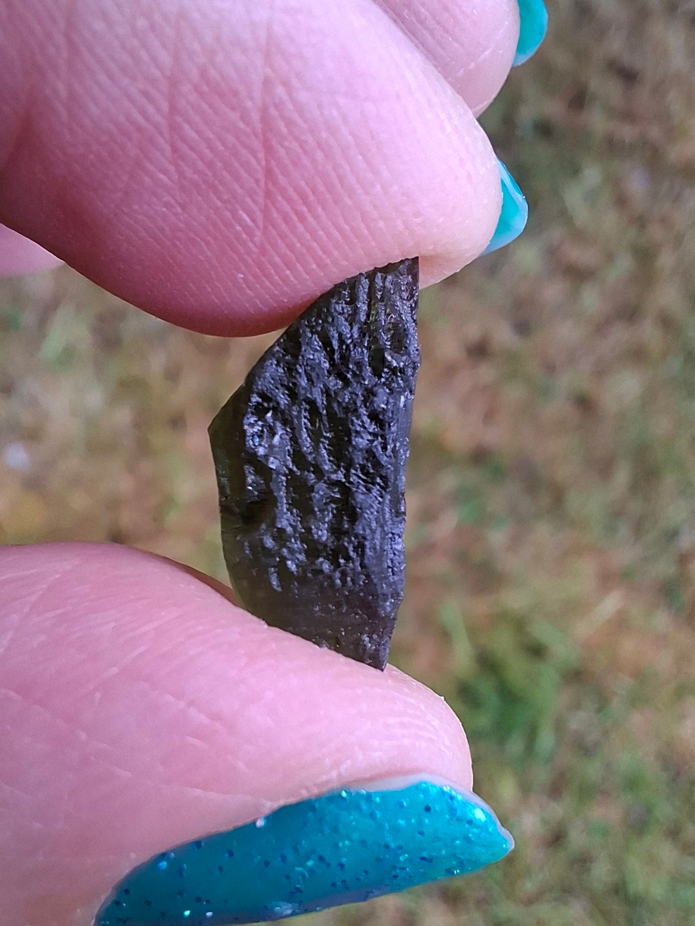 Moldavite Piece, 1.03g, Tektite (Ref: 1416)