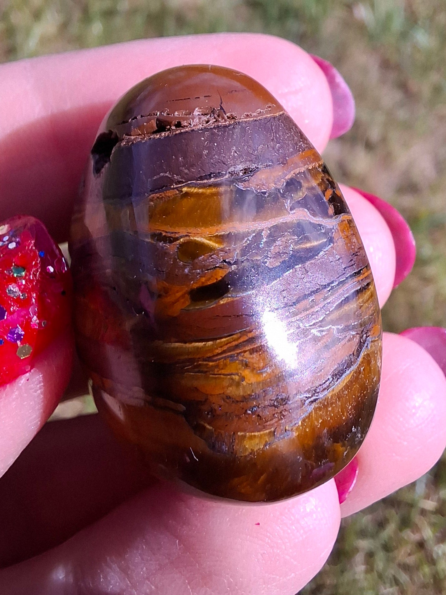 Tigers Eye, Tumble Stone, Crystal (Ref: T133)