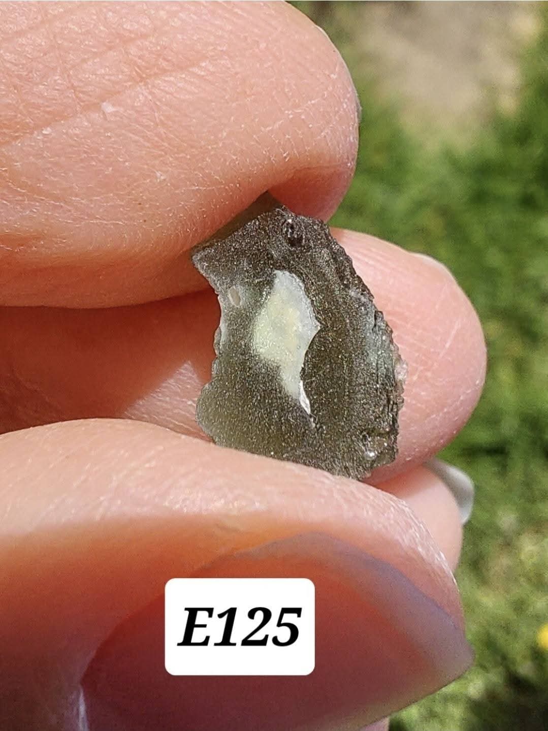 Moldavite Piece, 0.78g, Tektite (Ref: E125)