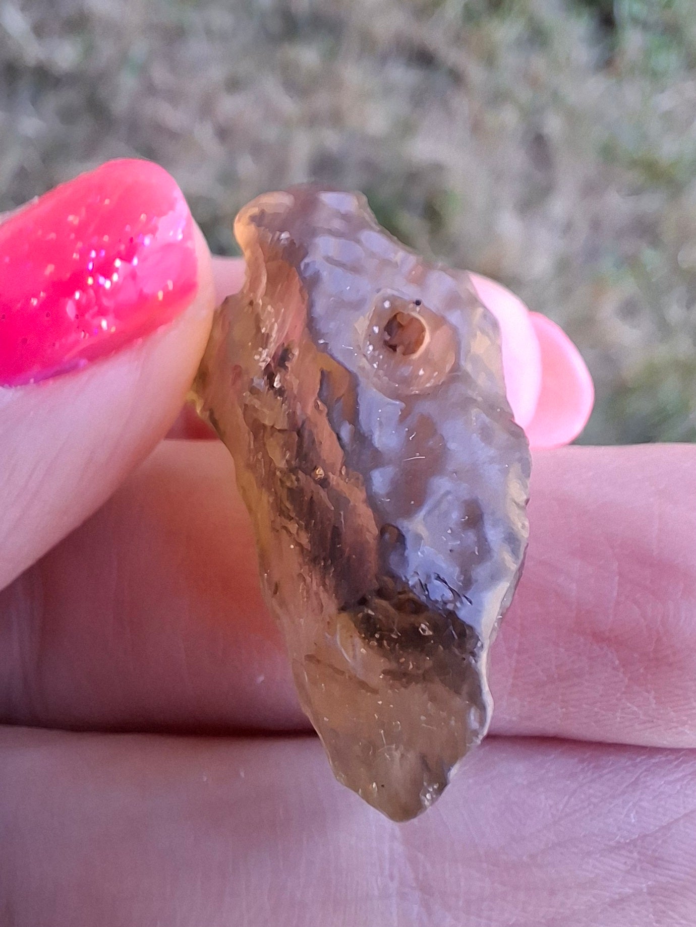 Libyan Desert Glass (darker) Piece, 8.76g, Tektite (Ref: L1367)