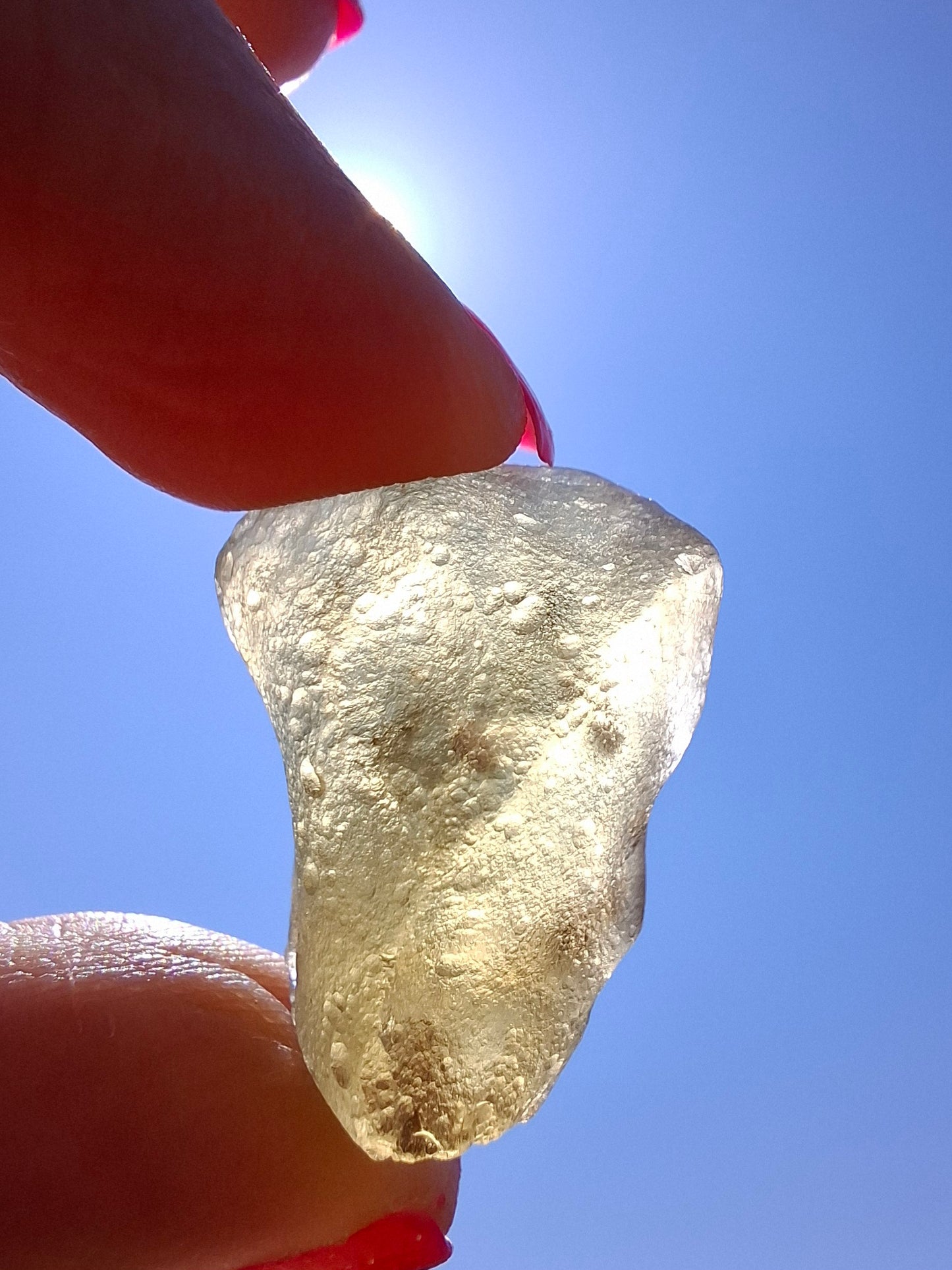 Libyan Desert Glass (darker) Piece, 7.32g, Tektite (Ref: L1369)