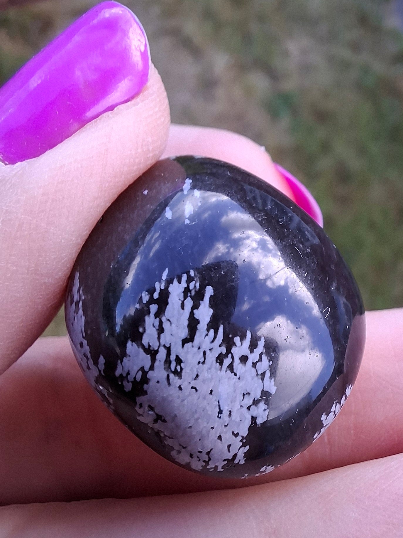 Snowflake Obsidian, Tumble Stone, Crystal (Ref: T98)