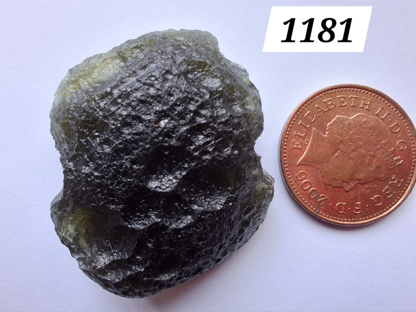 Moldavite Piece, CHLUM, 14.24g, Tektite (Ref: 1181)