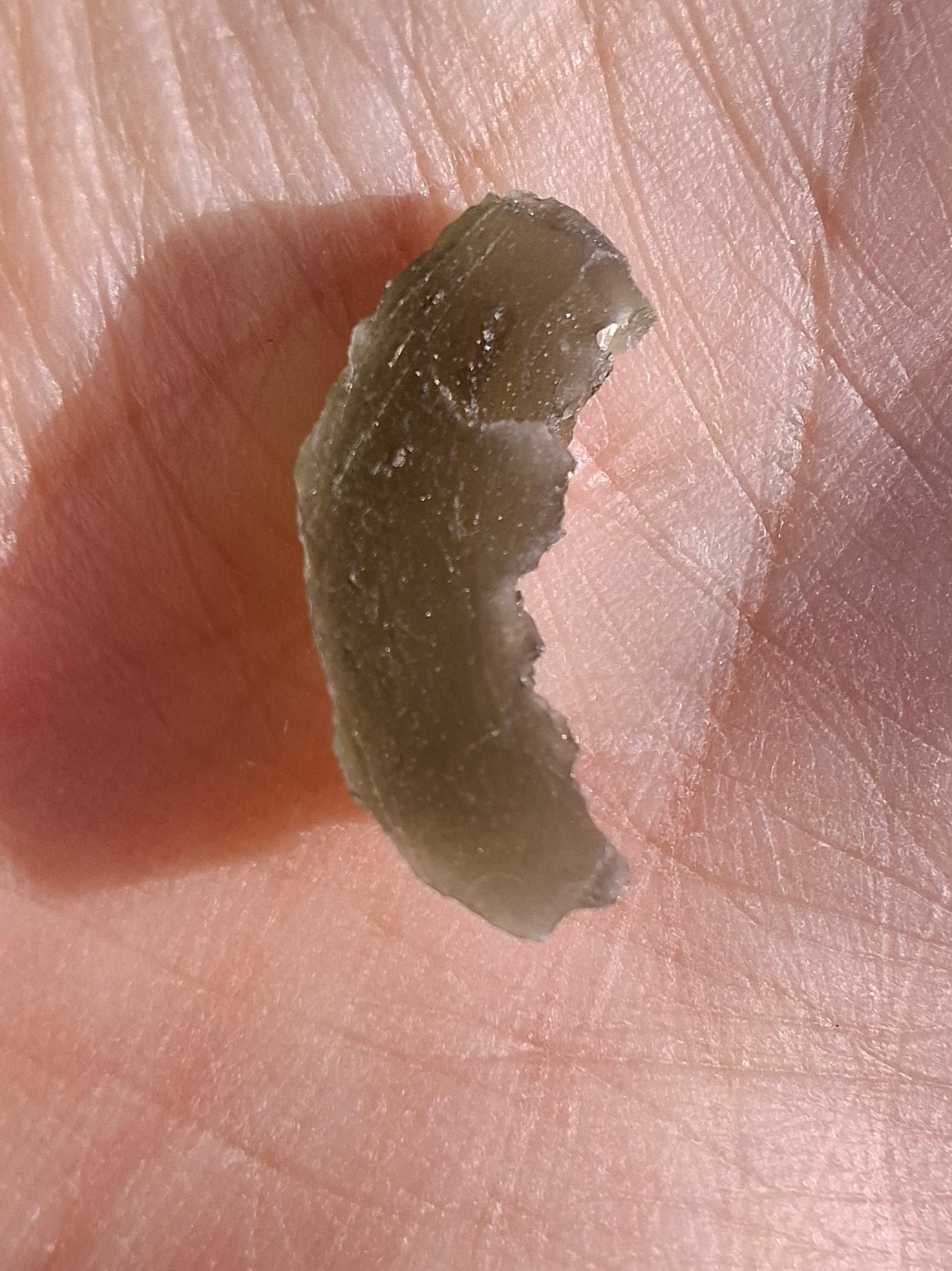Moldavite Piece, 0.98g, Tektite (Ref: 1380)