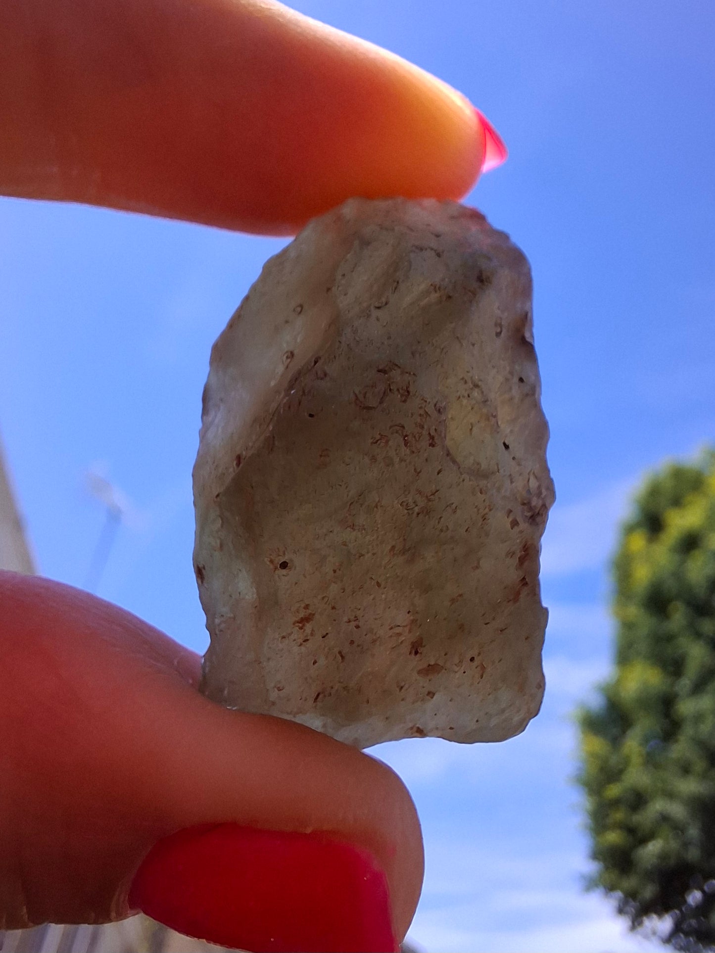 Libyan Desert Glass (darker) Piece, 11.69g, Tektite (Ref: L1366)