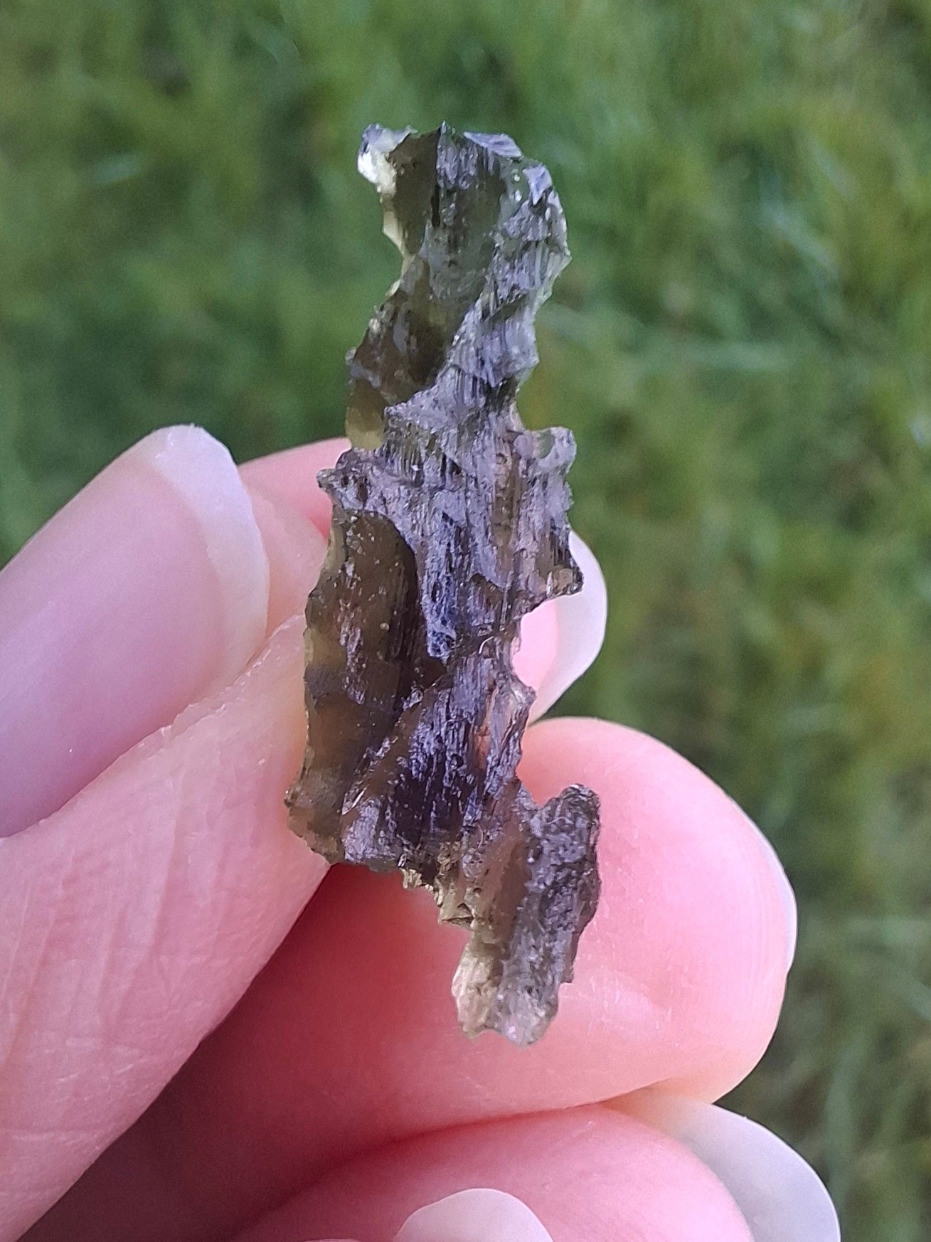 Moldavite Piece, JEZKOVNA BESEDNICE, 1.61g, Tektite (Ref: 1274)