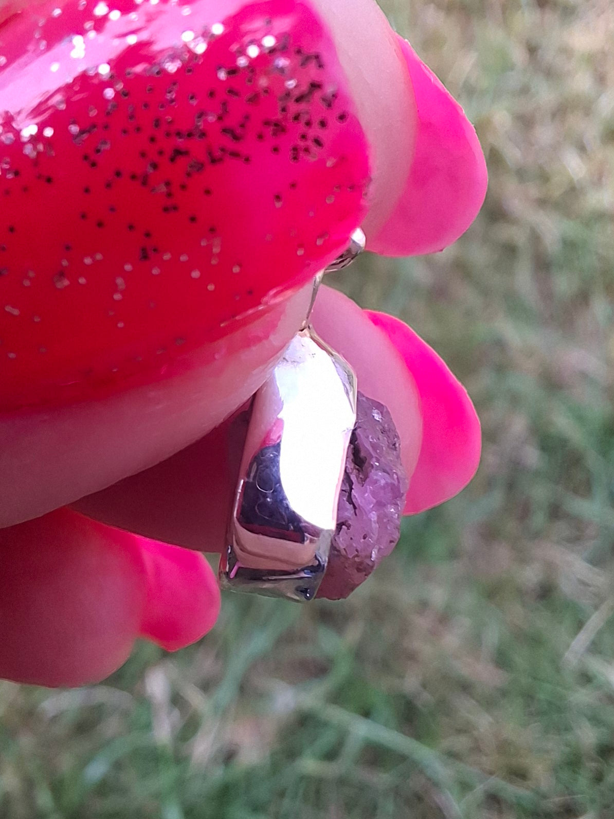 Pink Tourmaline Pendant, 925 Silver, Crystal (Ref: PT89)