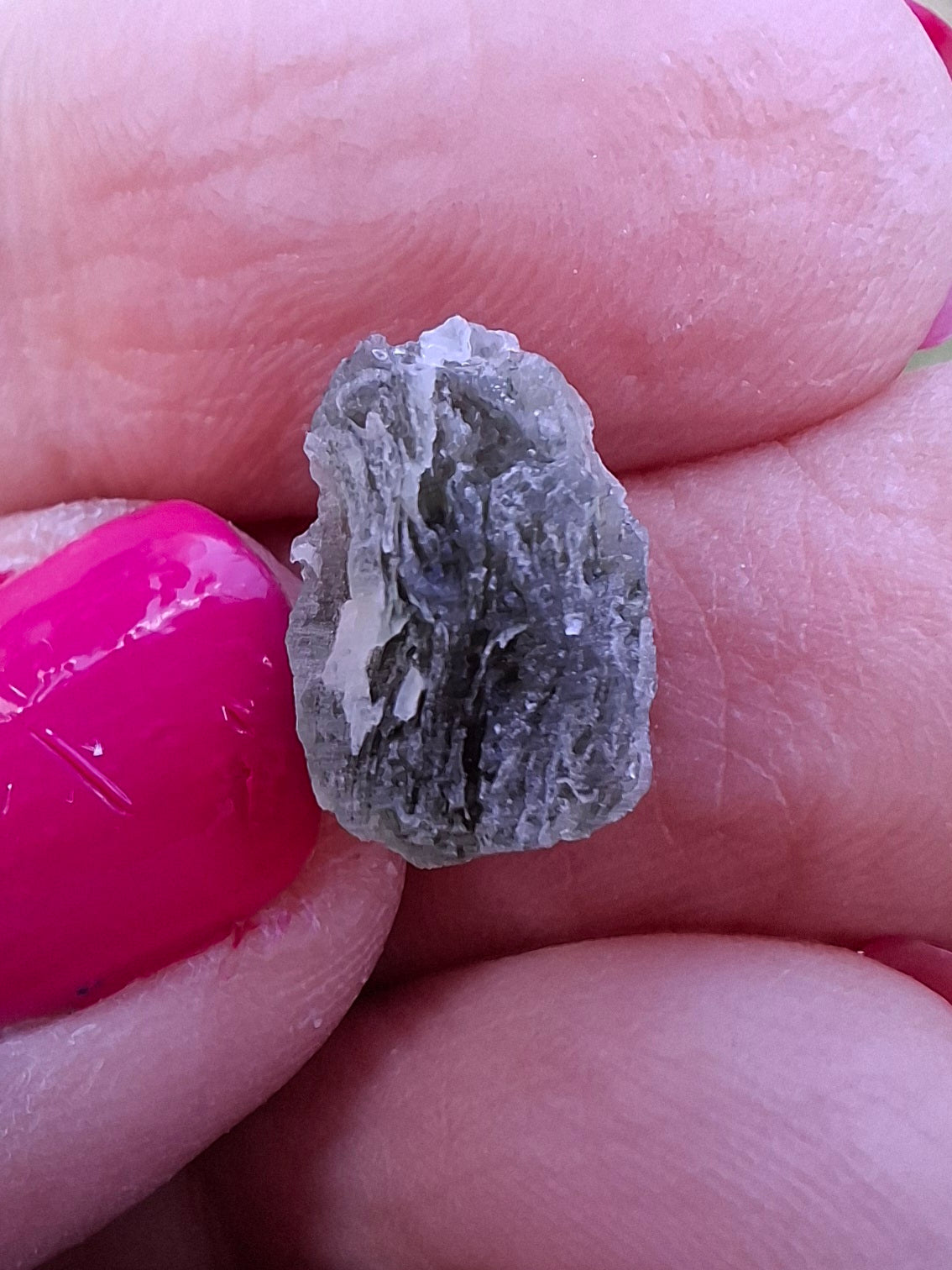 Moldavite Piece, SNOWFLAKE, FROSTED, BRUSNA, Tektite (Ref: 1492)