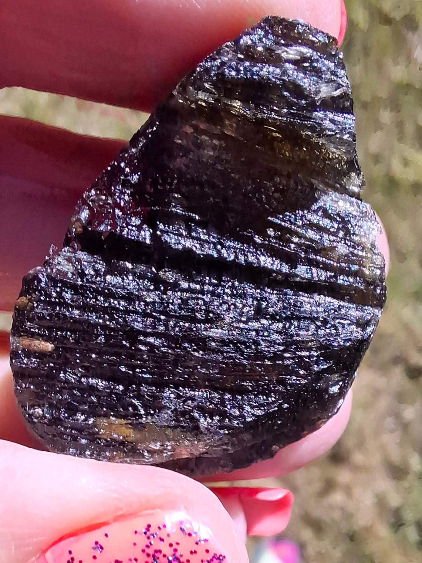 Moldavite Piece, JAKULE, 11.41g, Tektite (Ref: 1176)