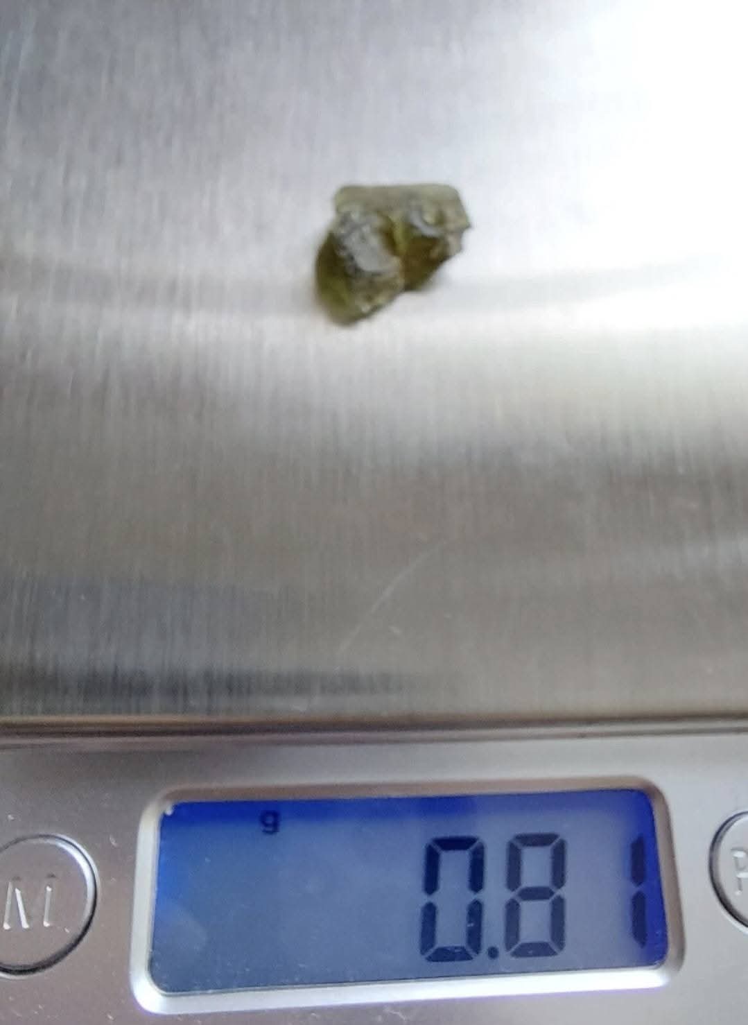Moldavite Piece, 0.81g, Tektite (Ref: E164)