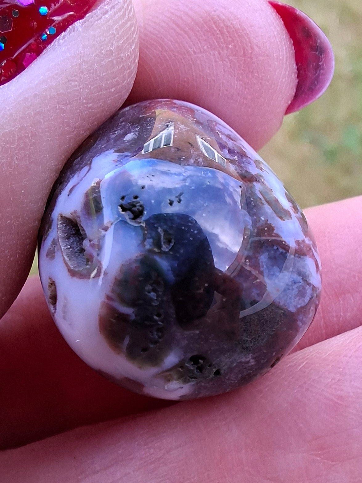 Ocean Jasper, Tumble Stone, Crystal (Ref: T198)