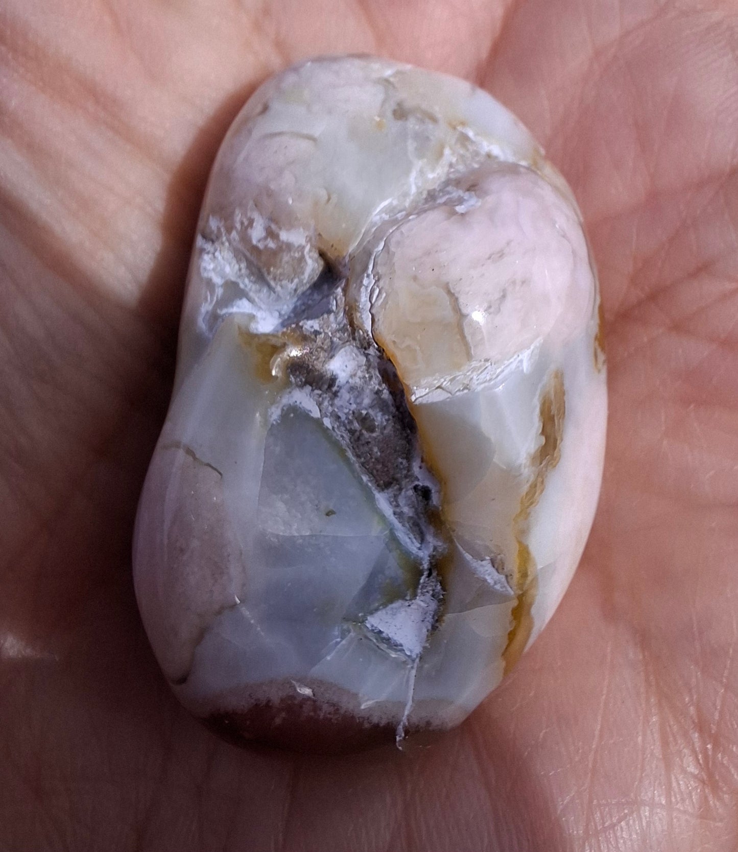 Flower Agate, Tumble Stone, Crystal (Ref: T69)