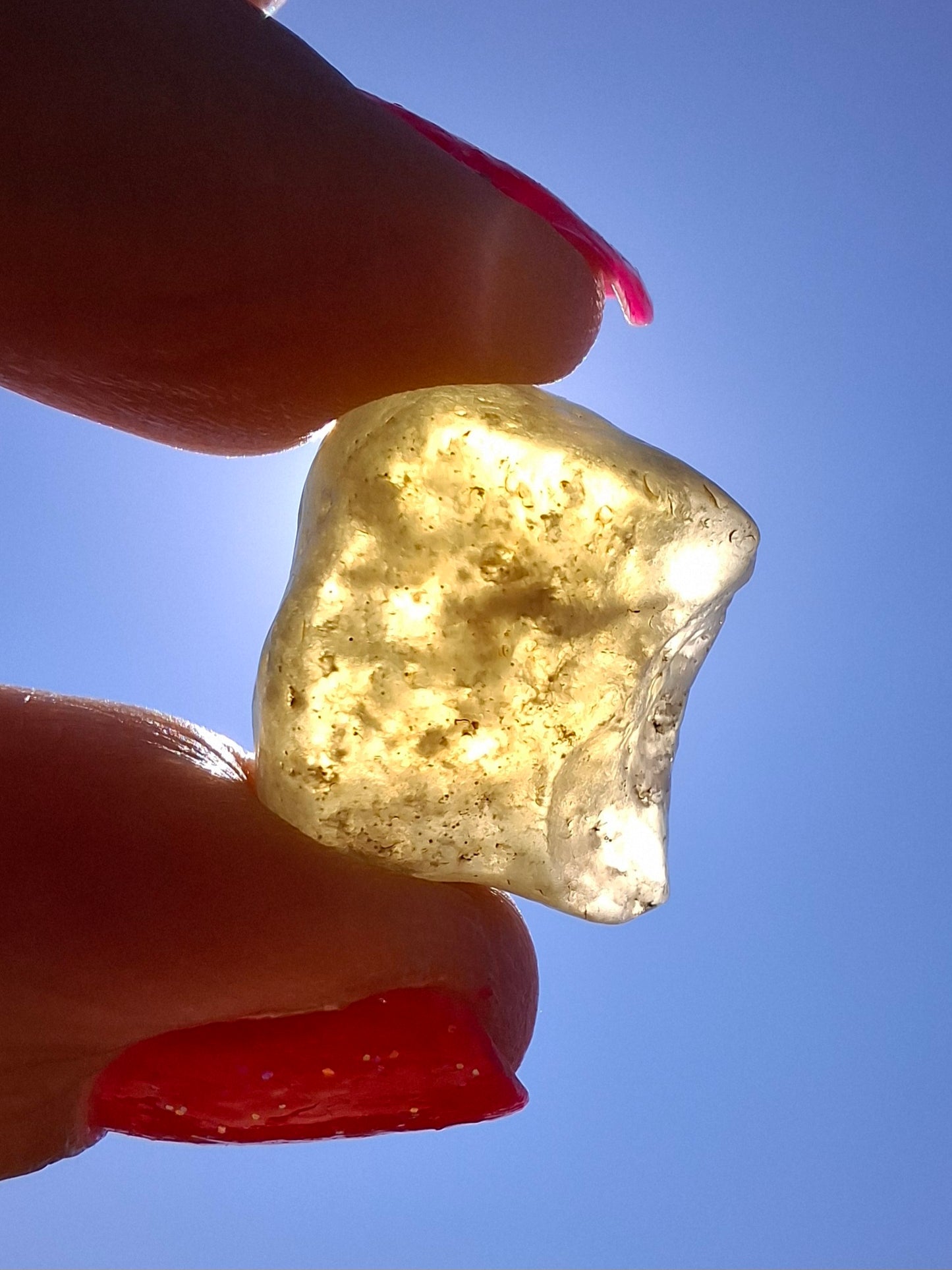 Libyan Desert Glass (darker) Piece, 4.92g, Tektite (Ref: L1364)