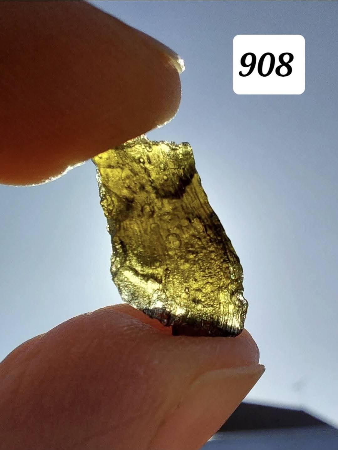 Moldavite Piece, 1.15g, Tektite (Ref: 908)