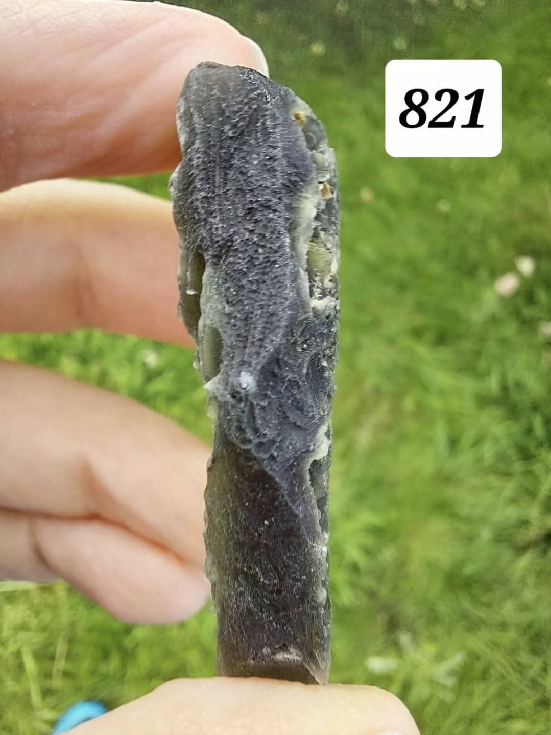 Moldavite Piece, VELVET HURKA, 24.48g, Tektite (Ref: 829)