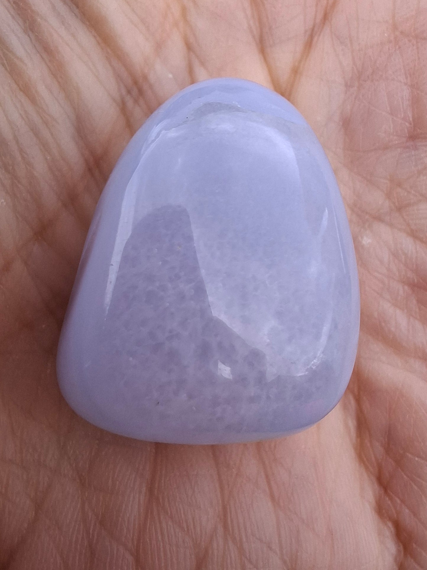 Blue Lace Agate, Tumble Stone, Crystal (Ref: T146)