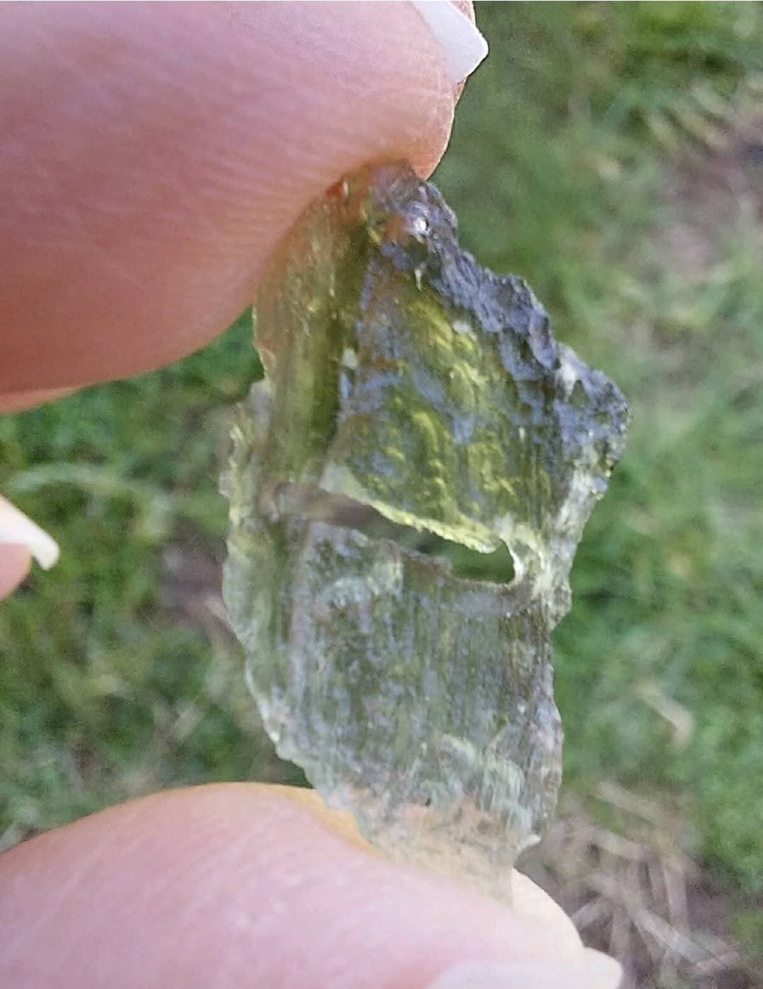 Moldavite Piece, 0.63g, Tektite (Ref: 776)