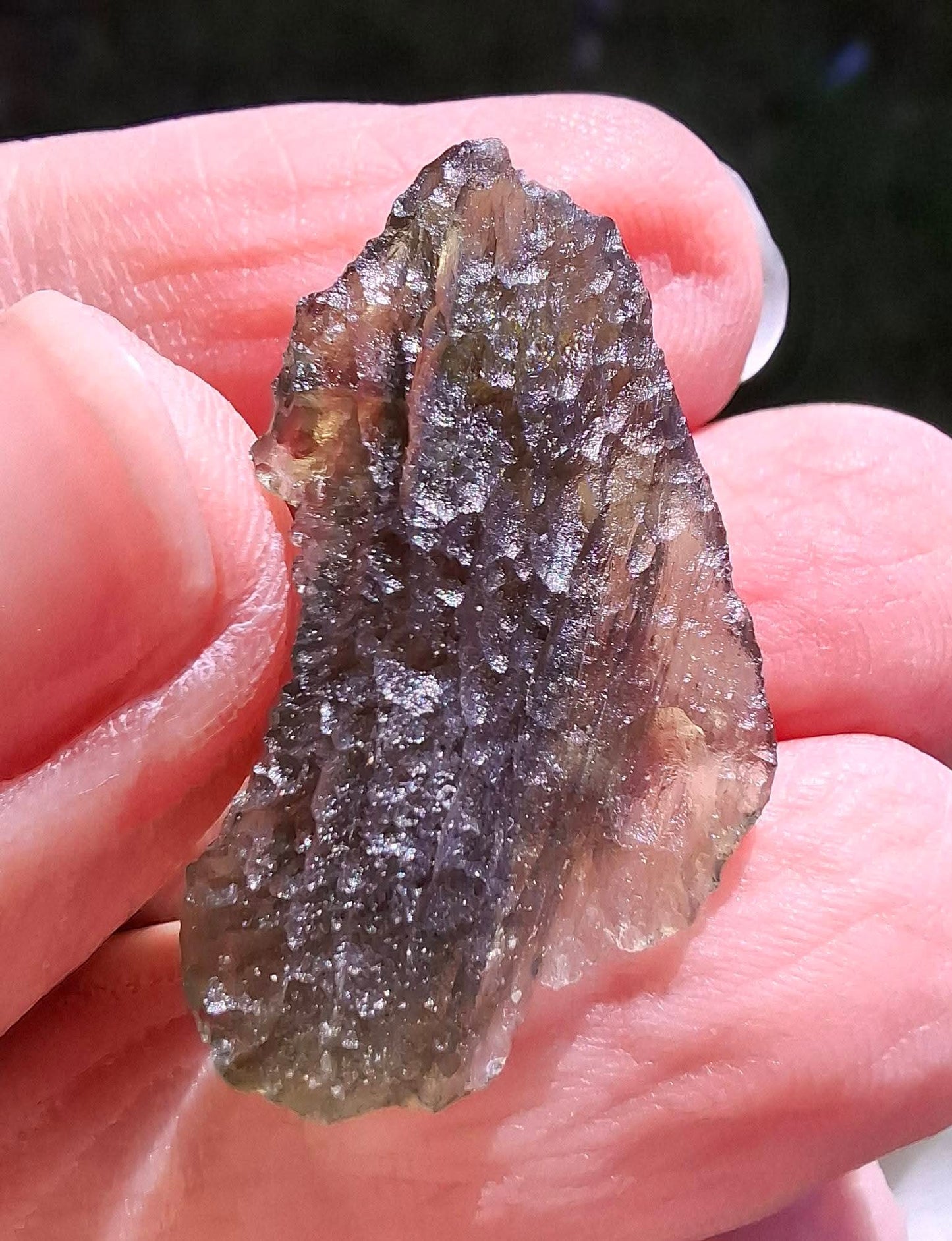 Moldavite Piece, MAROUSKOVO POLE, 2.91g, Tektite (Ref: 1359)
