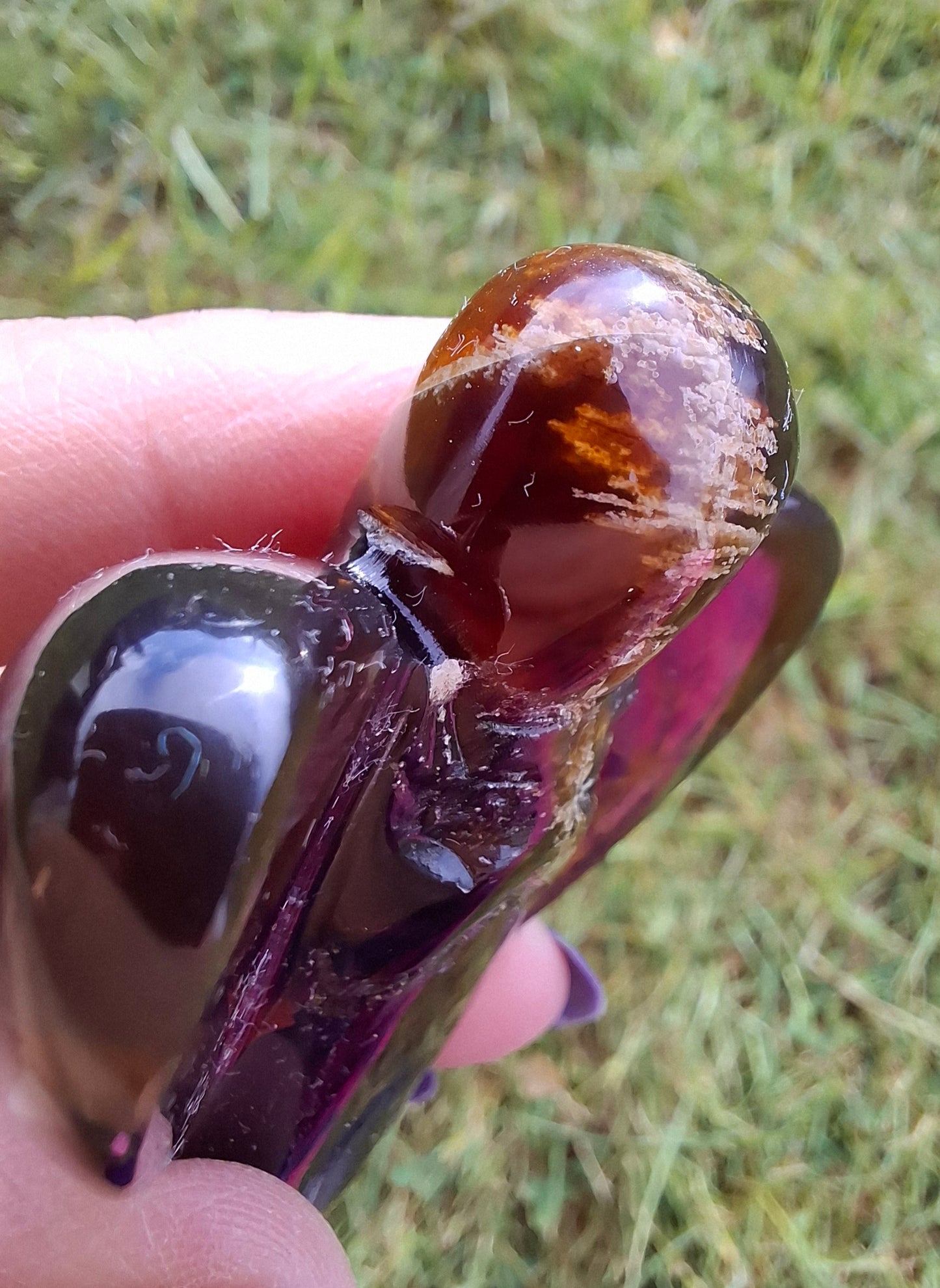 Red Amber Angel, 22.65, Carving, Fossil (Ref: AA3)