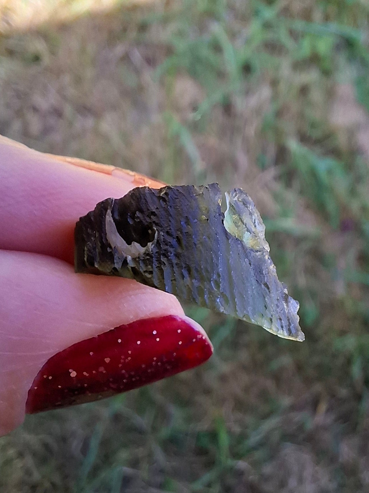 Moldavite Piece, 1.25g, Tektite (Ref: 1470)