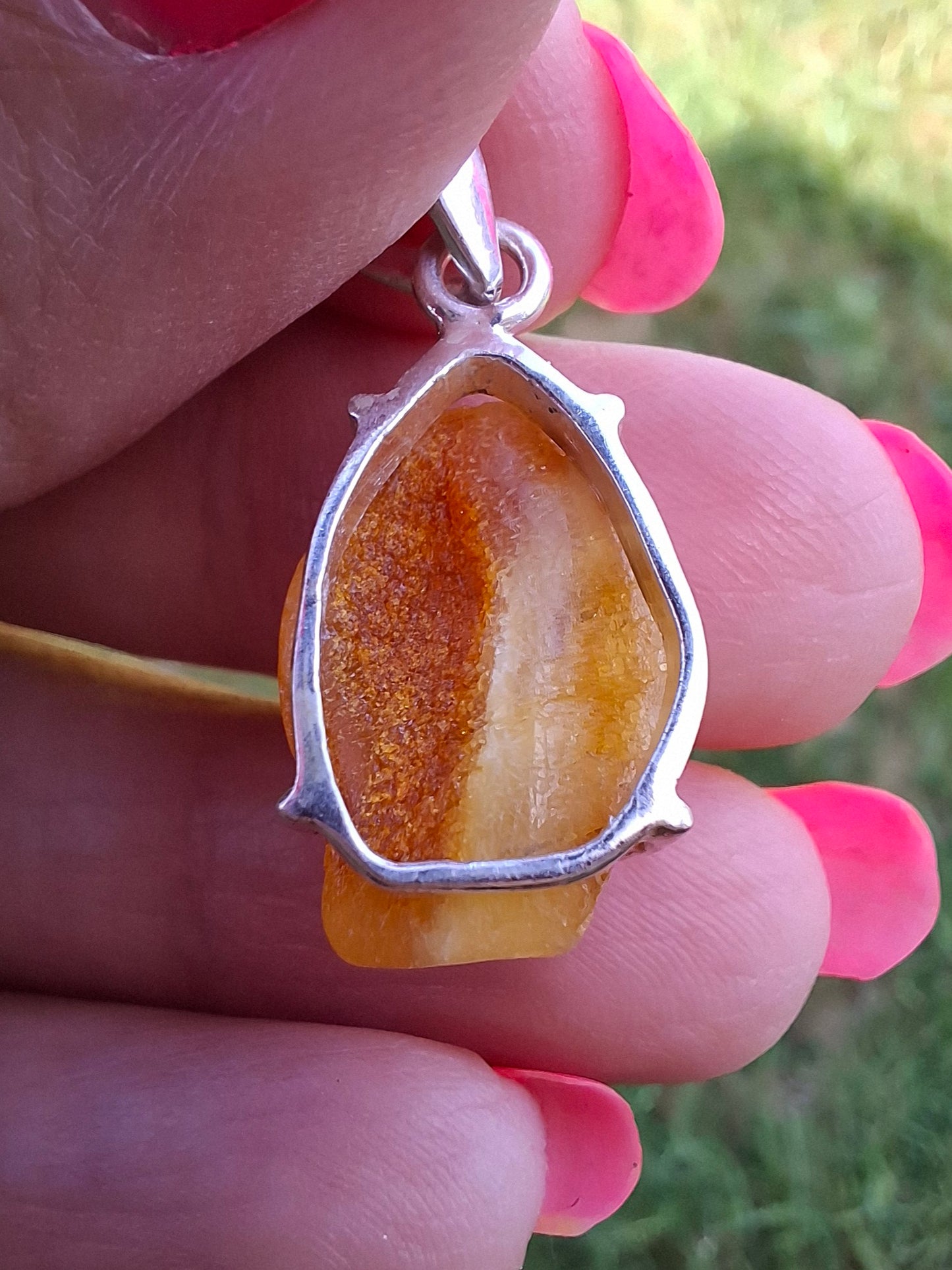 Baltic Amber Pendant, 925 Silver, Fossil (Ref: AP5)