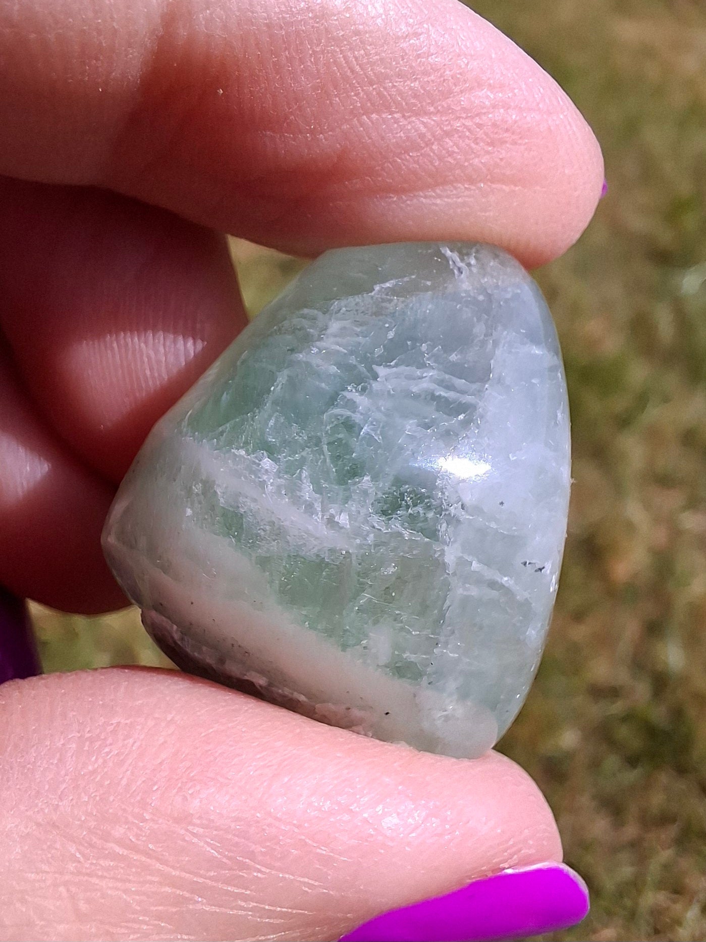 Fluorite, Tumble Stone, Crystal (Ref: T56)