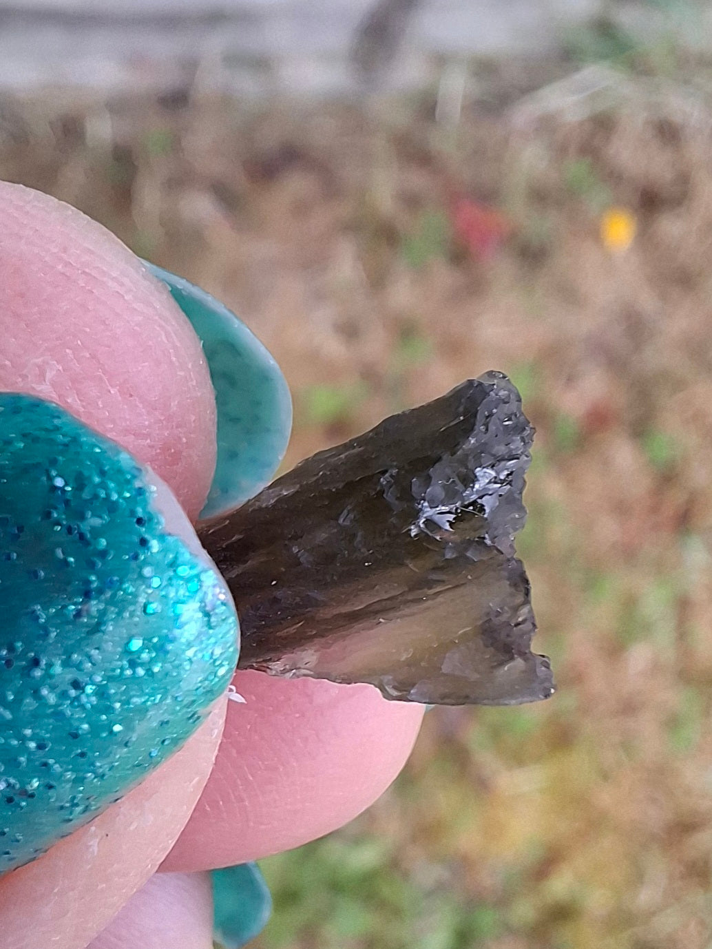 Moldavite Piece, 0.64g, Tektite (Ref: 1424)