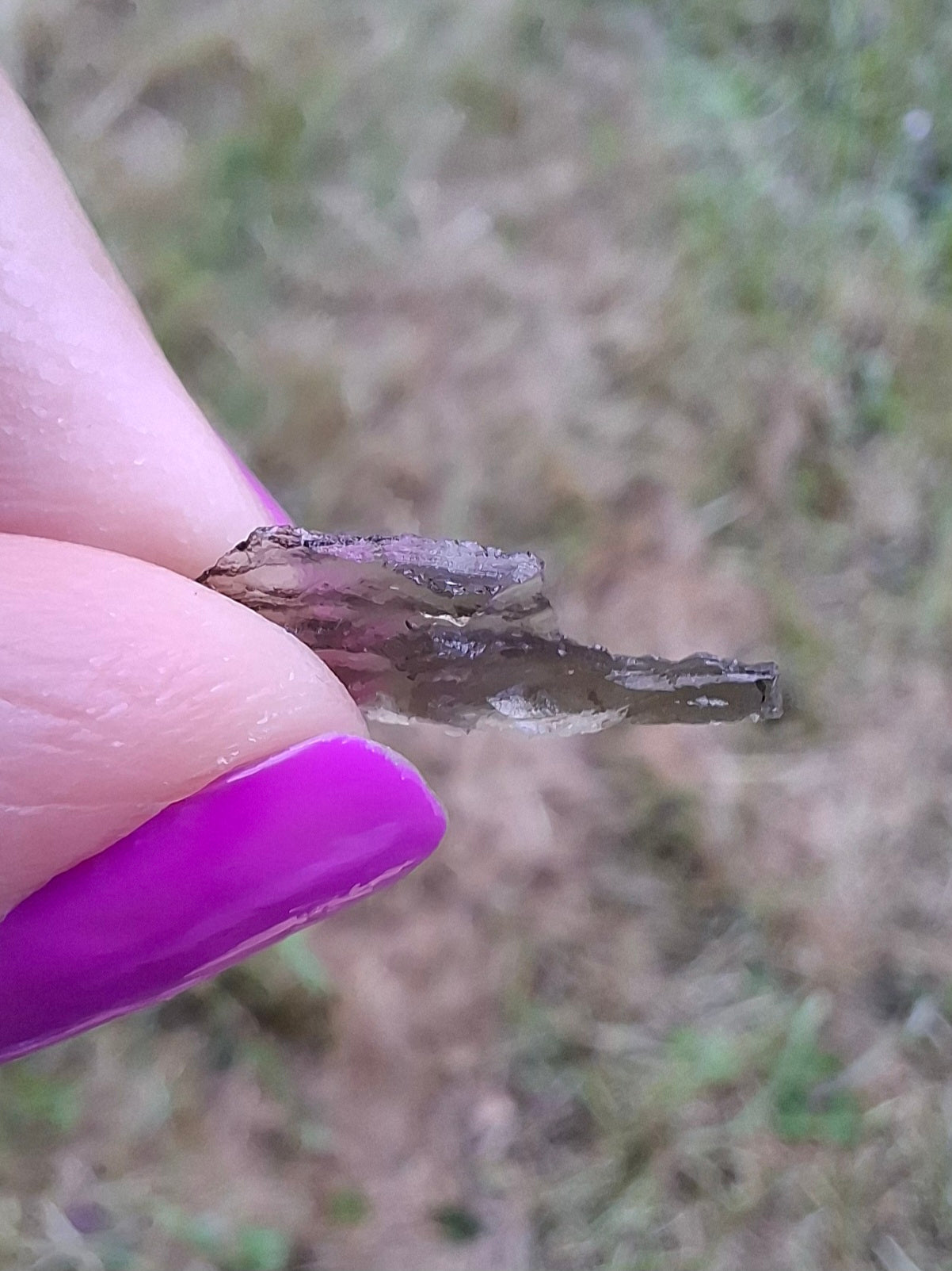 Moldavite small Piece, 0.27g, Tektite (Ref: 1433)