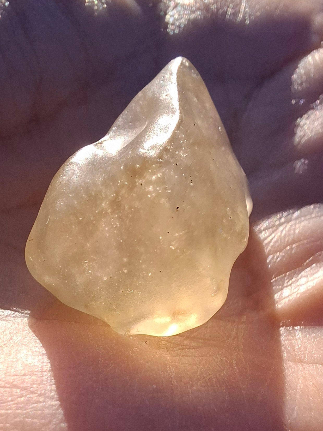 Libyan Desert Glass Piece, 7.46g, Tektite