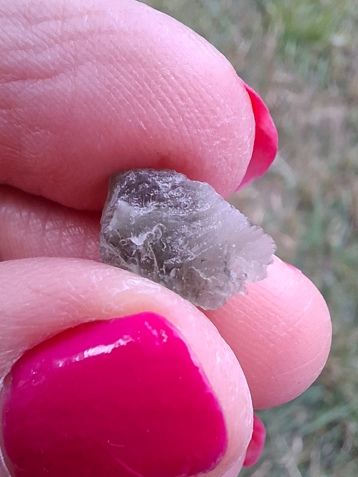 Moldavite Piece, SNOWFLAKE, FROSTED, BRUSNA, 0.50g, Tektite (Ref: 1498)
