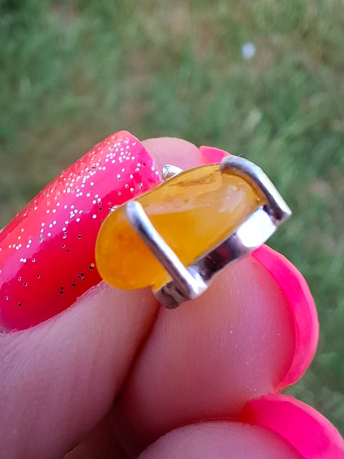 Baltic Amber Pendant, 925 Silver, Fossil (Ref: AP28)