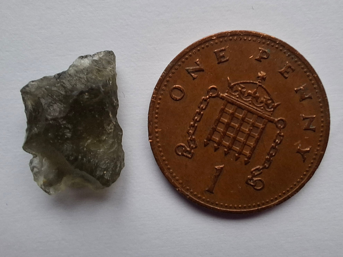 Moldavite Piece, 0.82g, Tektite (Ref: 1454)