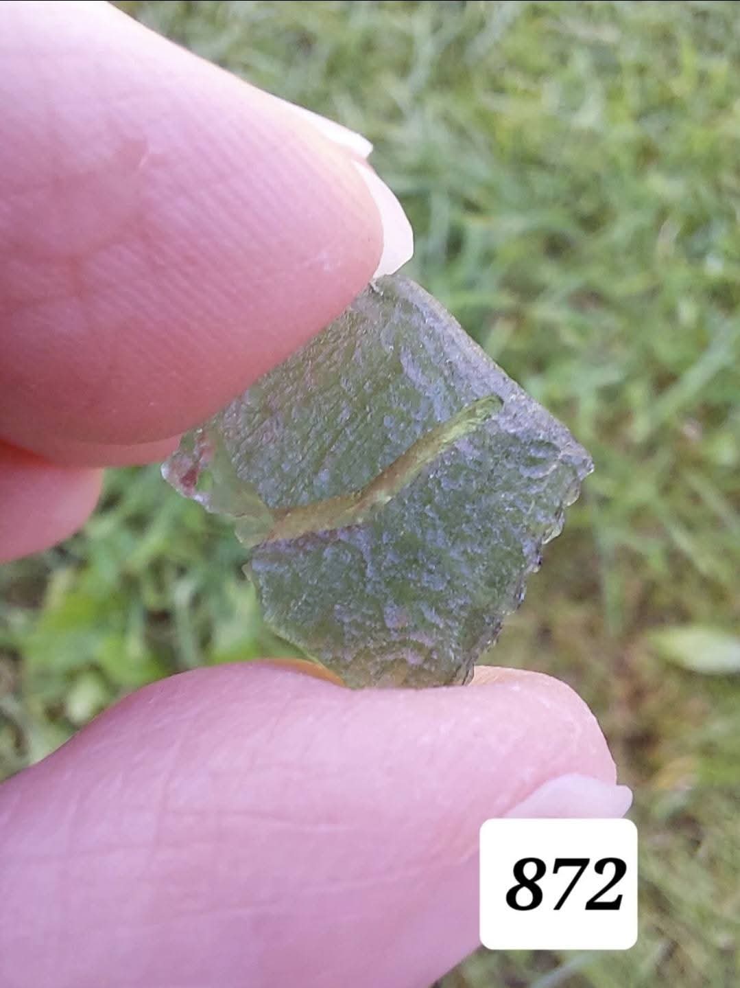 Moldavite Piece, 0.80g, Tektite (Ref: 872)