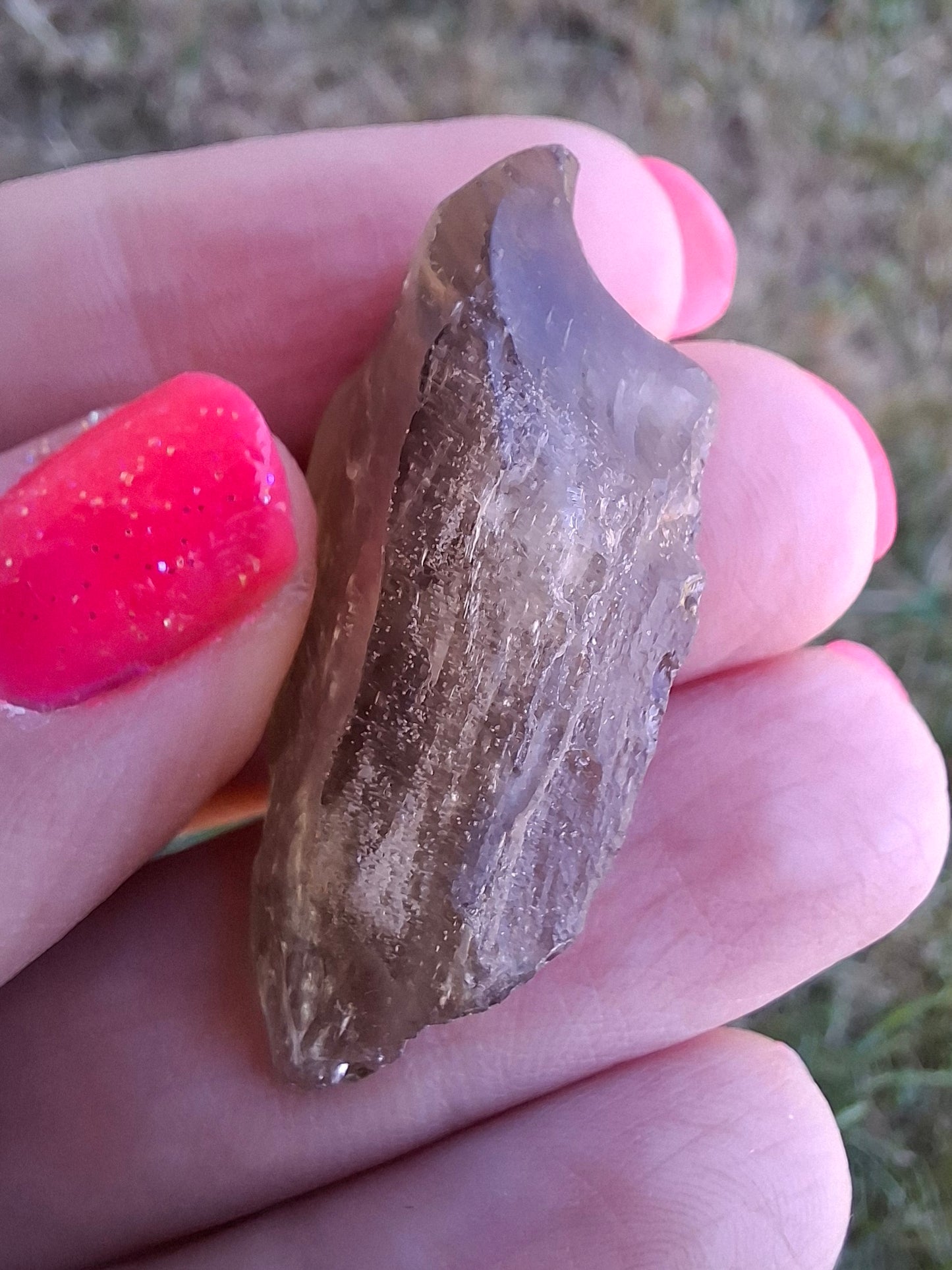 Libyan Desert Glass (darker) Piece, 8.34g, Tektite (Ref: L1370)