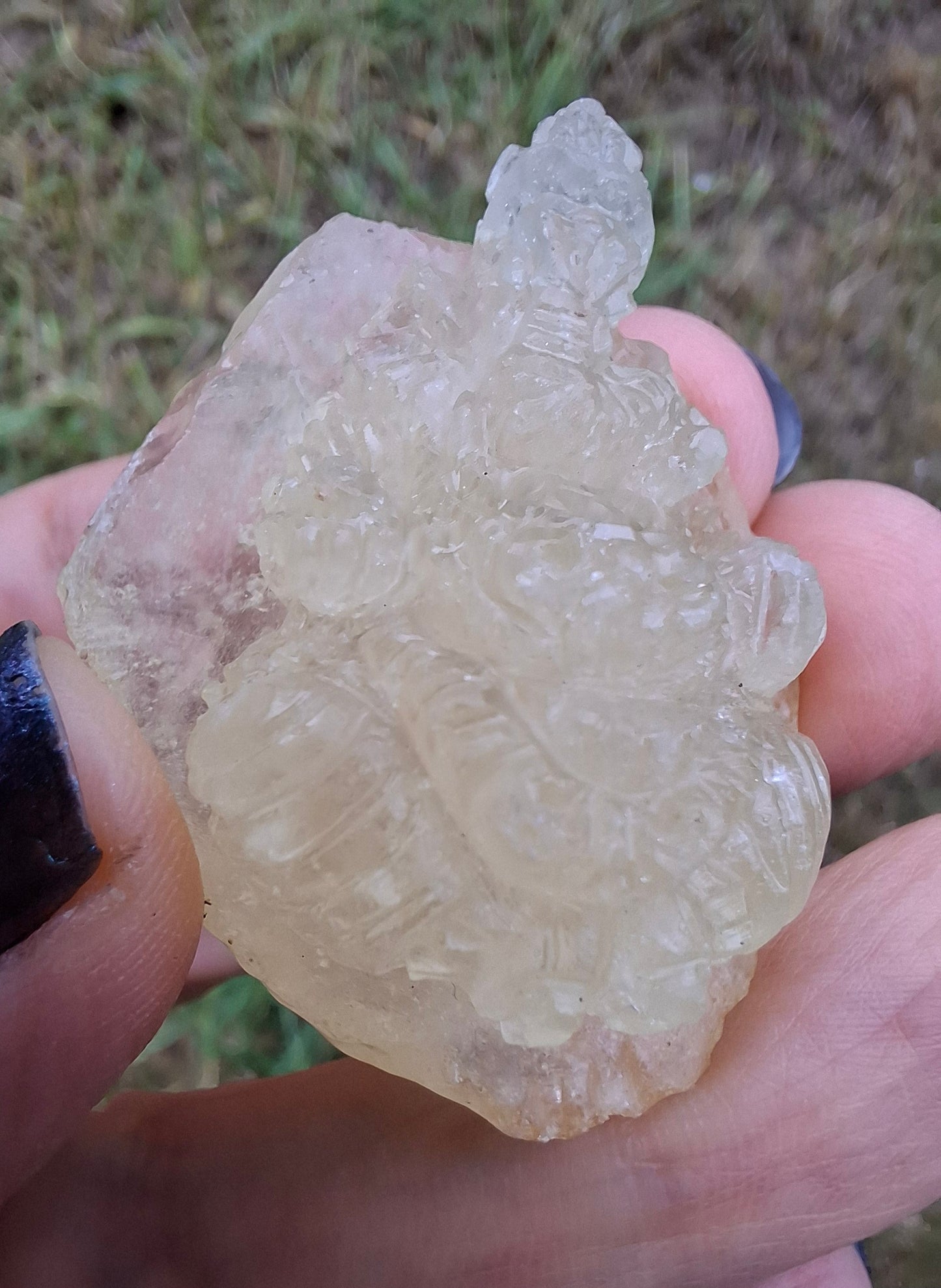 Libyan Desert Glass GANESHA carving, 20.76g, Tektite (Ref: Ganesha4)