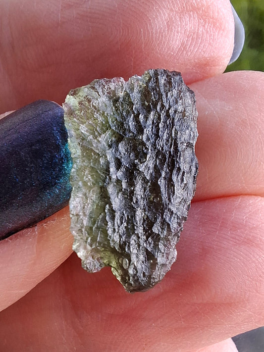 Moldavite Piece, NESMEN LES, 1.90g, Tektite (Ref: 848)