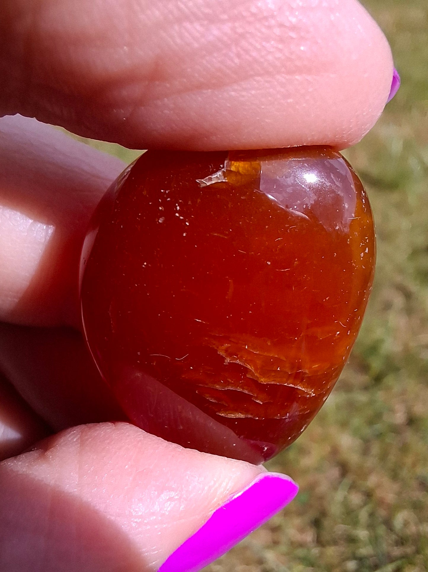 Carnelian, Tumble Stone, Crystal (Ref: T67)
