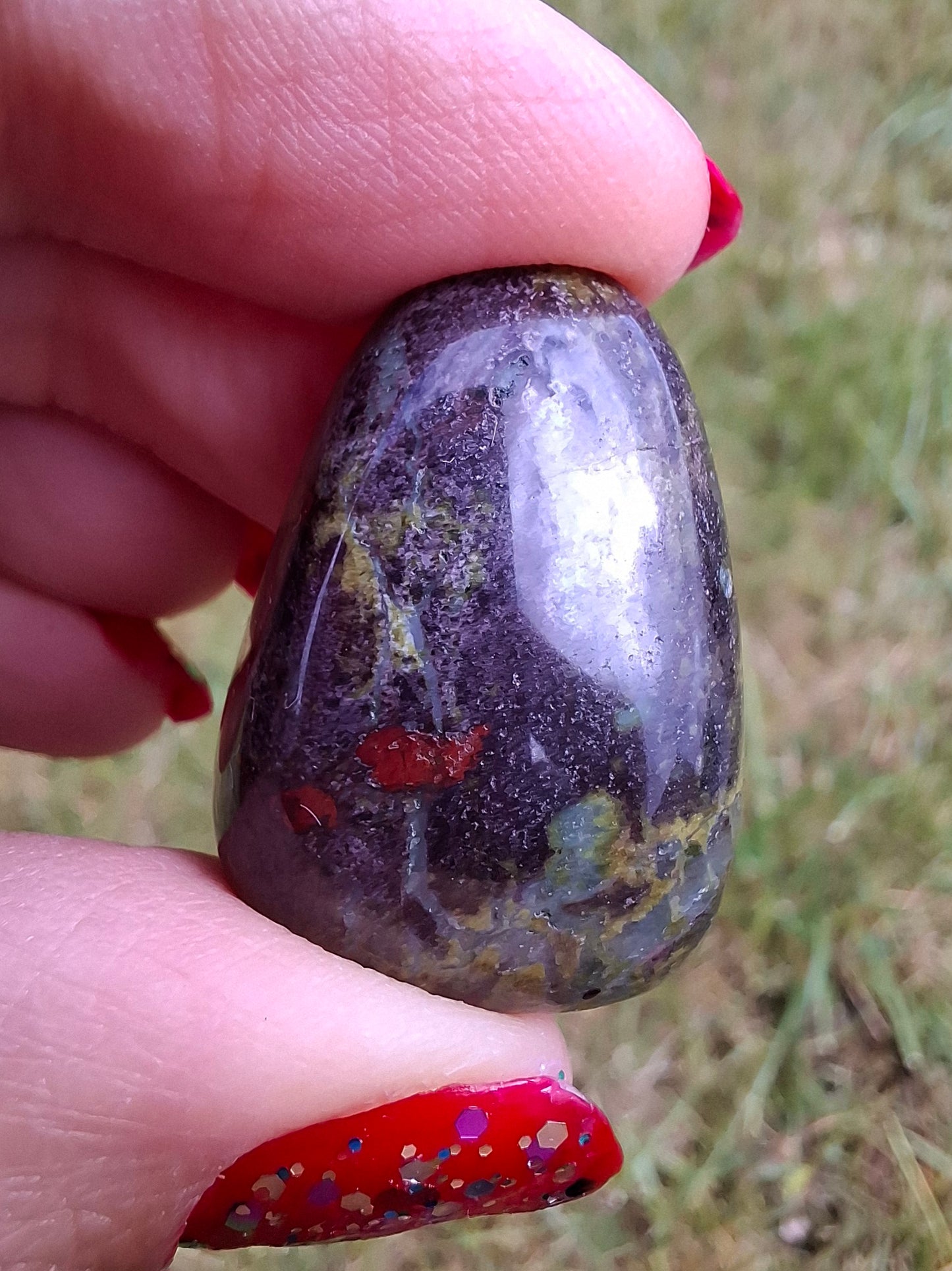 Dragons Blood Jasper, Tumble Stone, Crystal (Ref: T110)