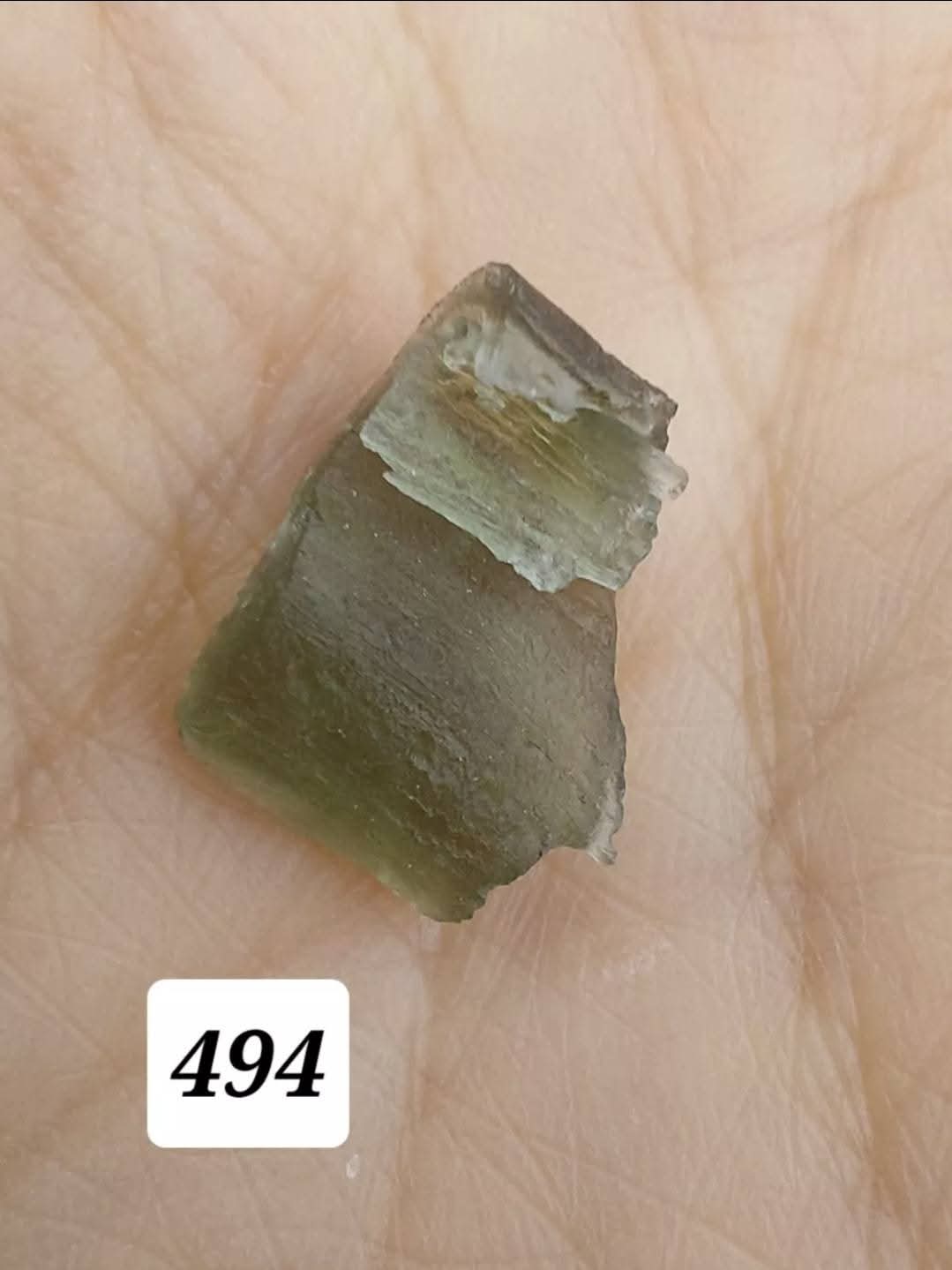 Moldavite Piece, 0.94g, Tektite (Ref: 494)