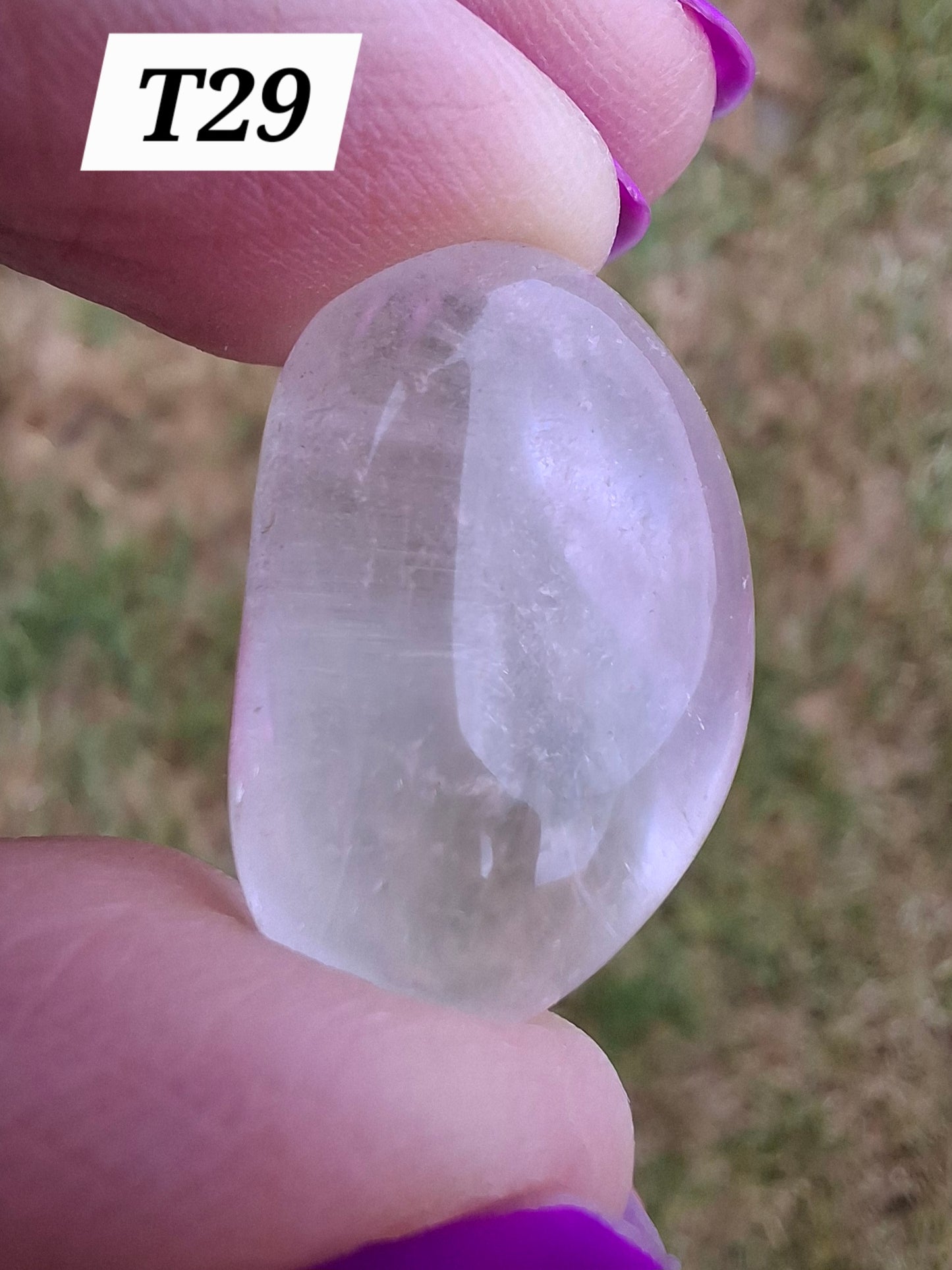 Clear Quartz, Tumble Stone, Crystal (Ref: T29)