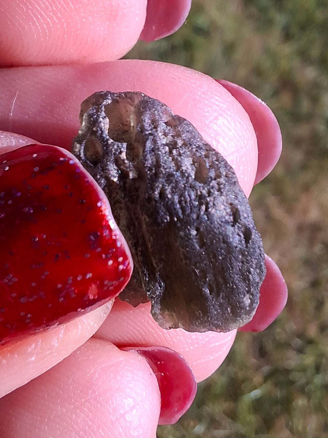 Moldavite Piece, 2.06g, Tektite (Ref: 1467)