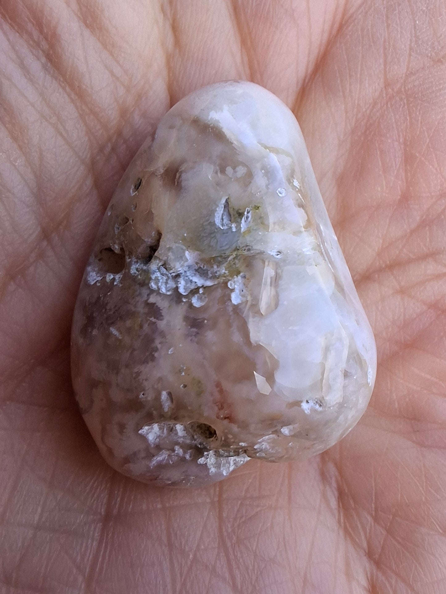 Flower Agate, Tumble Stone, Crystal (Ref: T71)