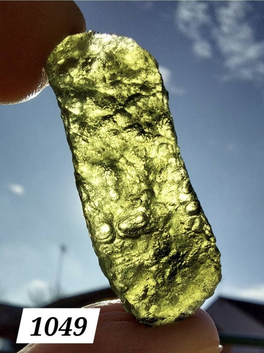 Moldavite Piece, NESMEN, 5.24g, Tektite (Ref: 1049)